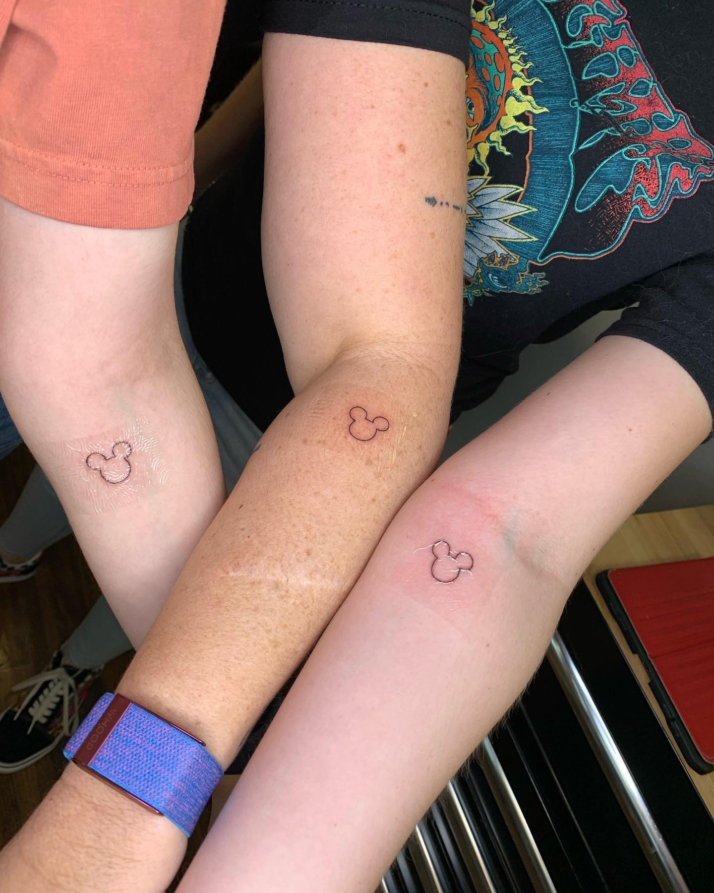 Matching Butterfly Hand Tattoos for Mother and Daughter Tattoo Design