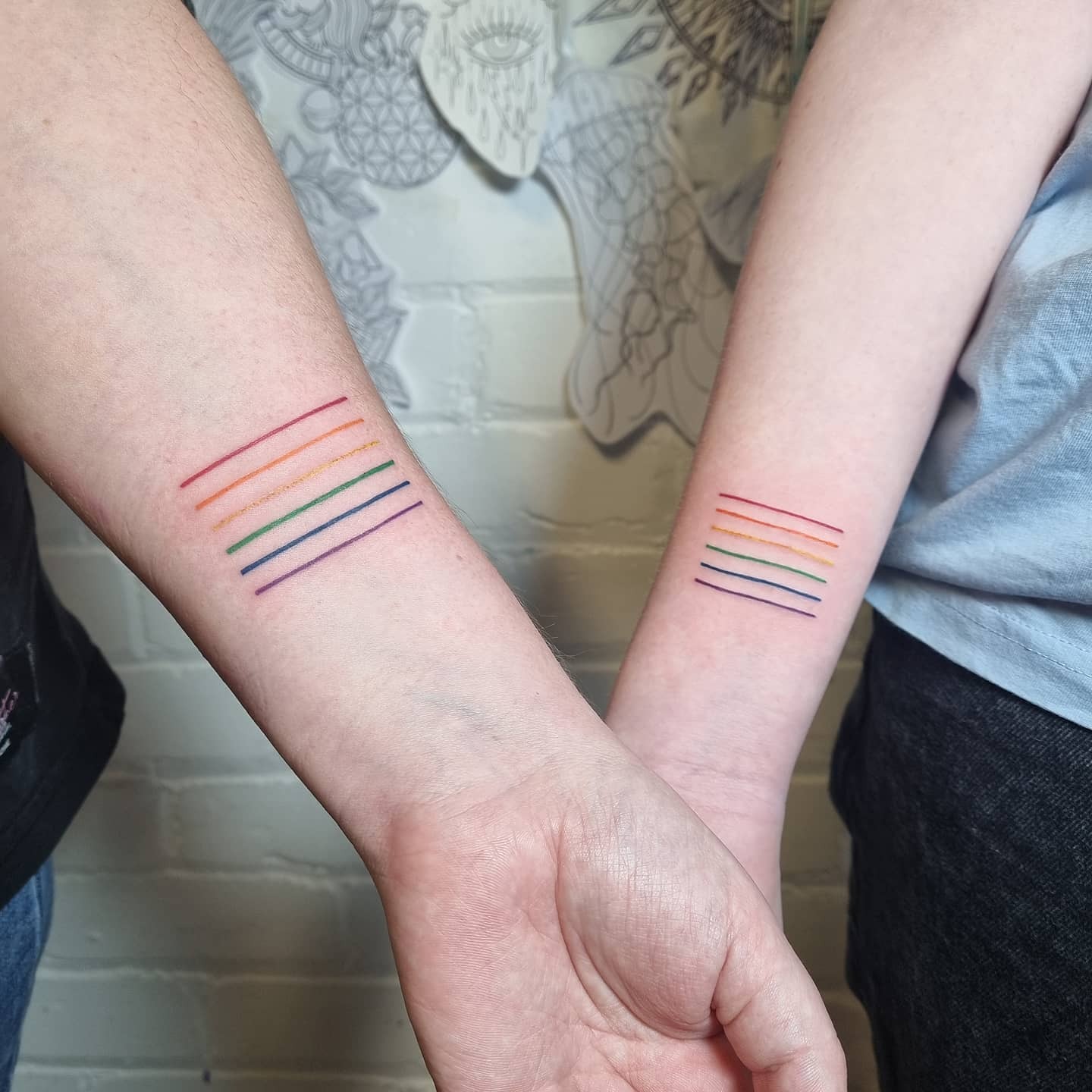 Matching Butterfly Wing Tattoos for Mother and Daughter Tattoo Design
