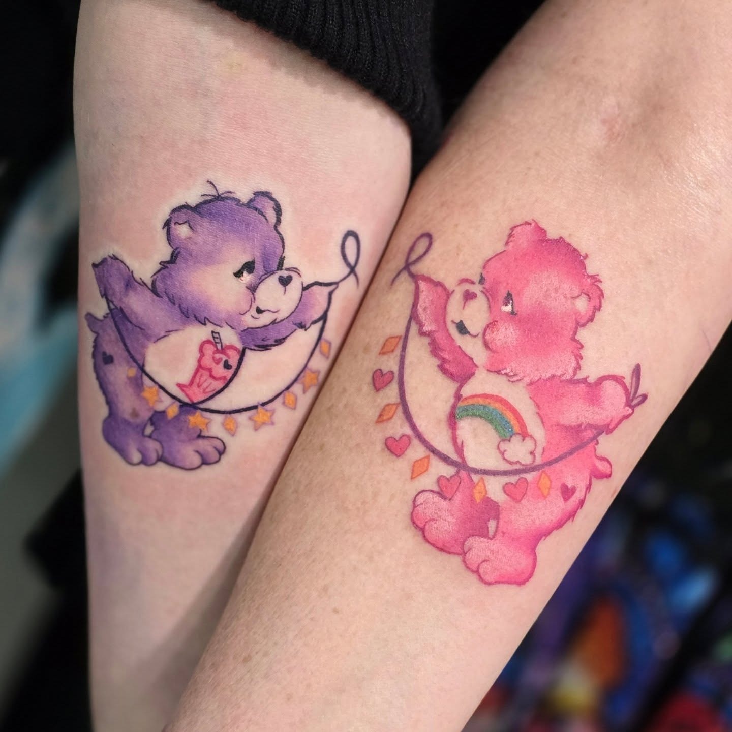 Matching Compass Tattoos for Mom and Daughter Tattoo Design