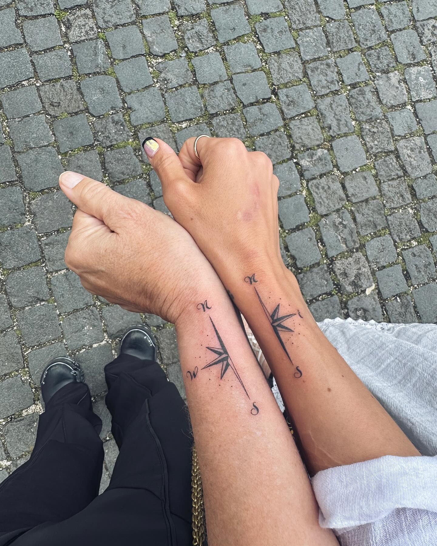 Matching Dandelion Tattoos with "Love Yours" Tattoo Design