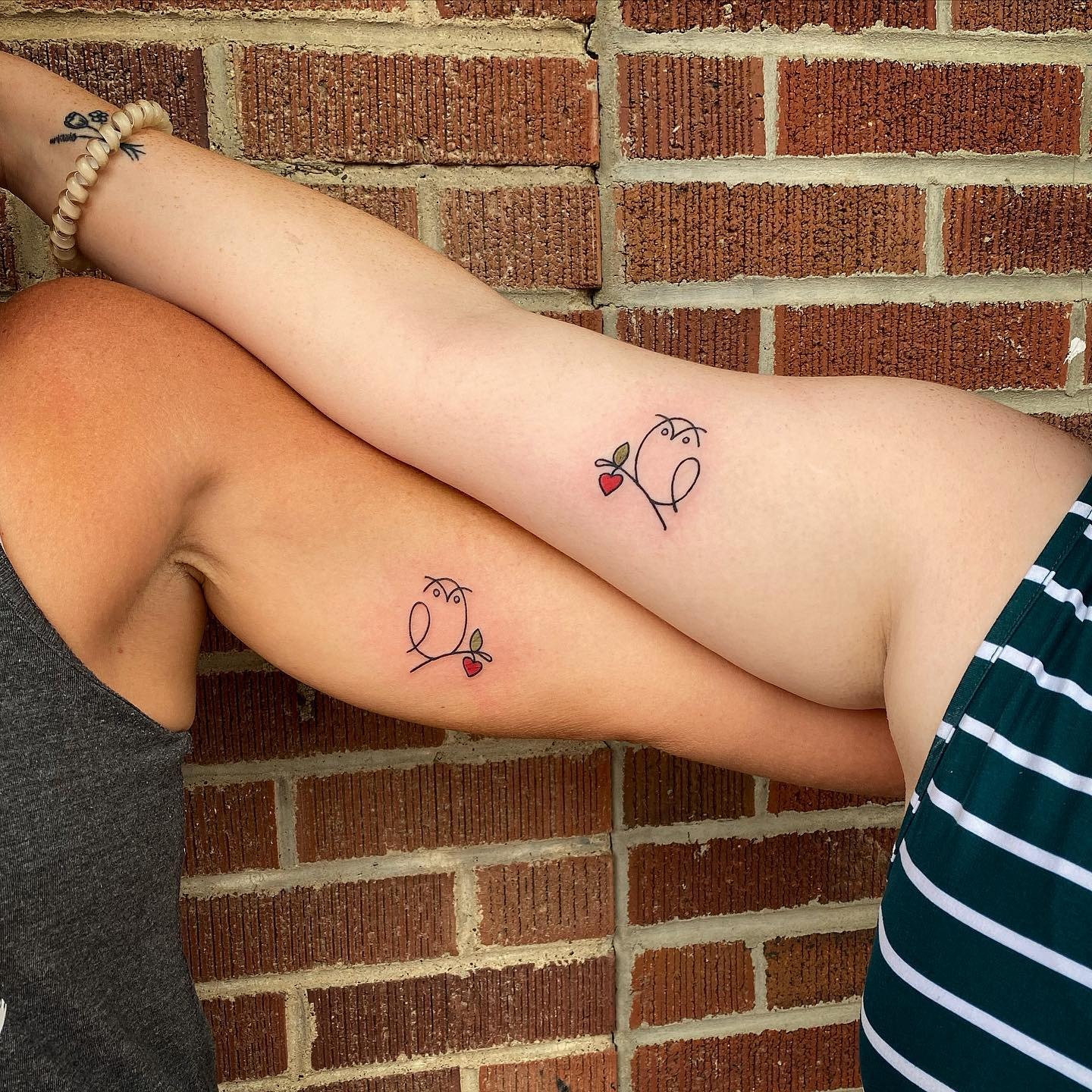 Matching Juniper Branch Tattoos for Mom and Daughter Tattoo Design