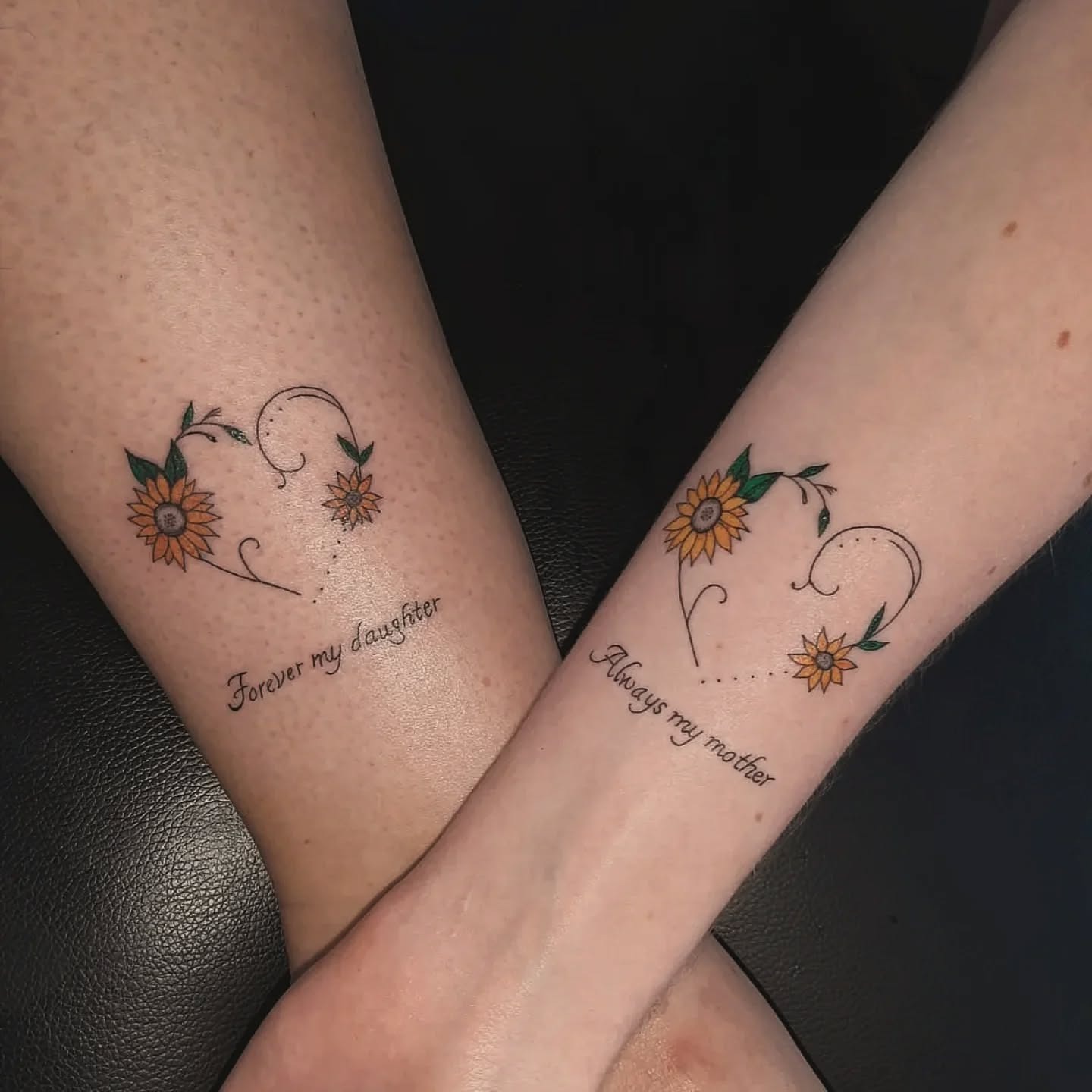 Matching Moon Tattoos with "Love You to the Moon and Back" Tattoo Design