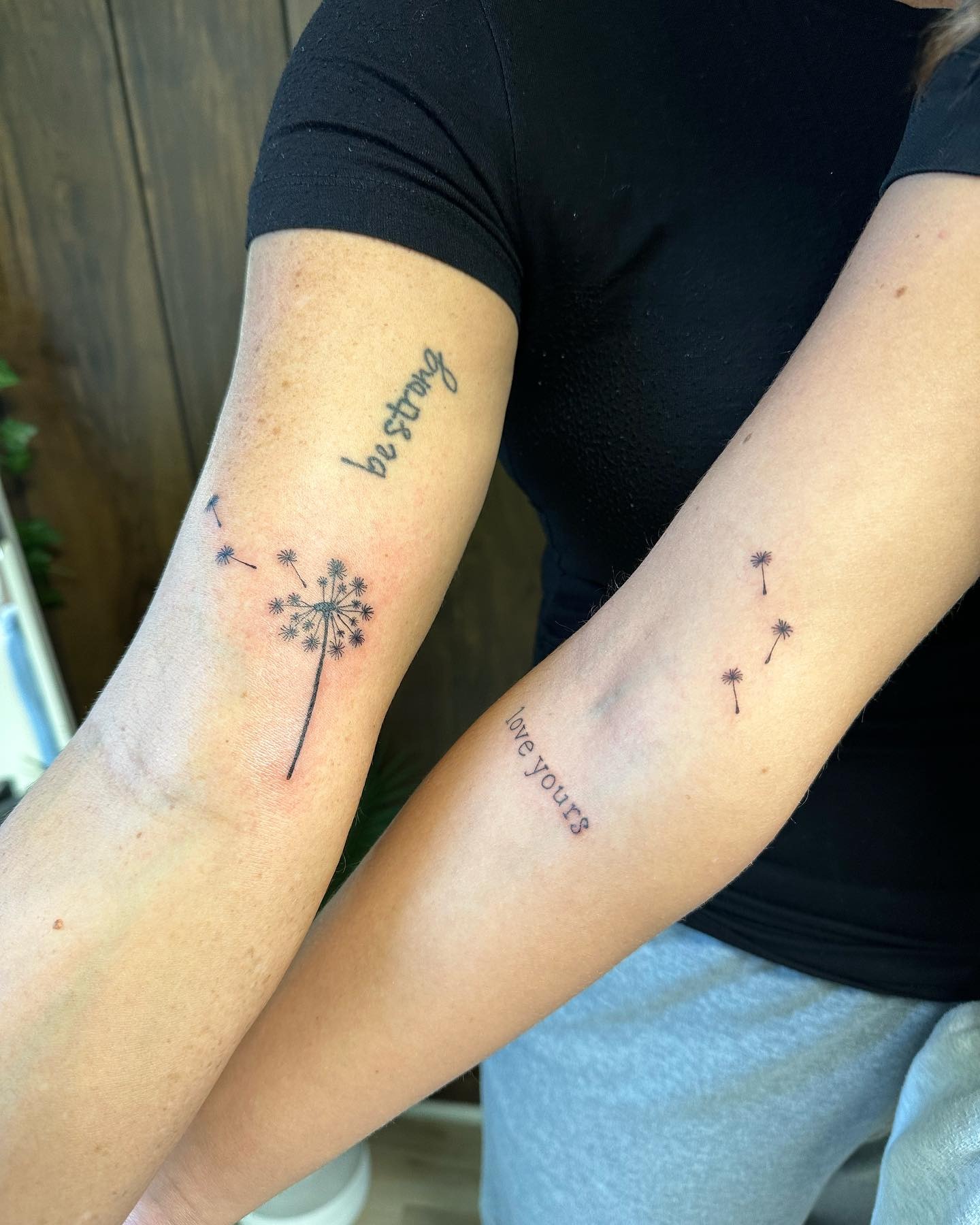 Matching Winnie the Pooh and Piglet Tattoos for Mom and Daughter Tattoo Design