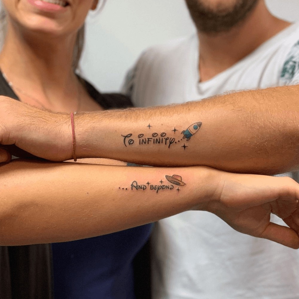 Complementary Mom & Son Tattoos Tattoo Design