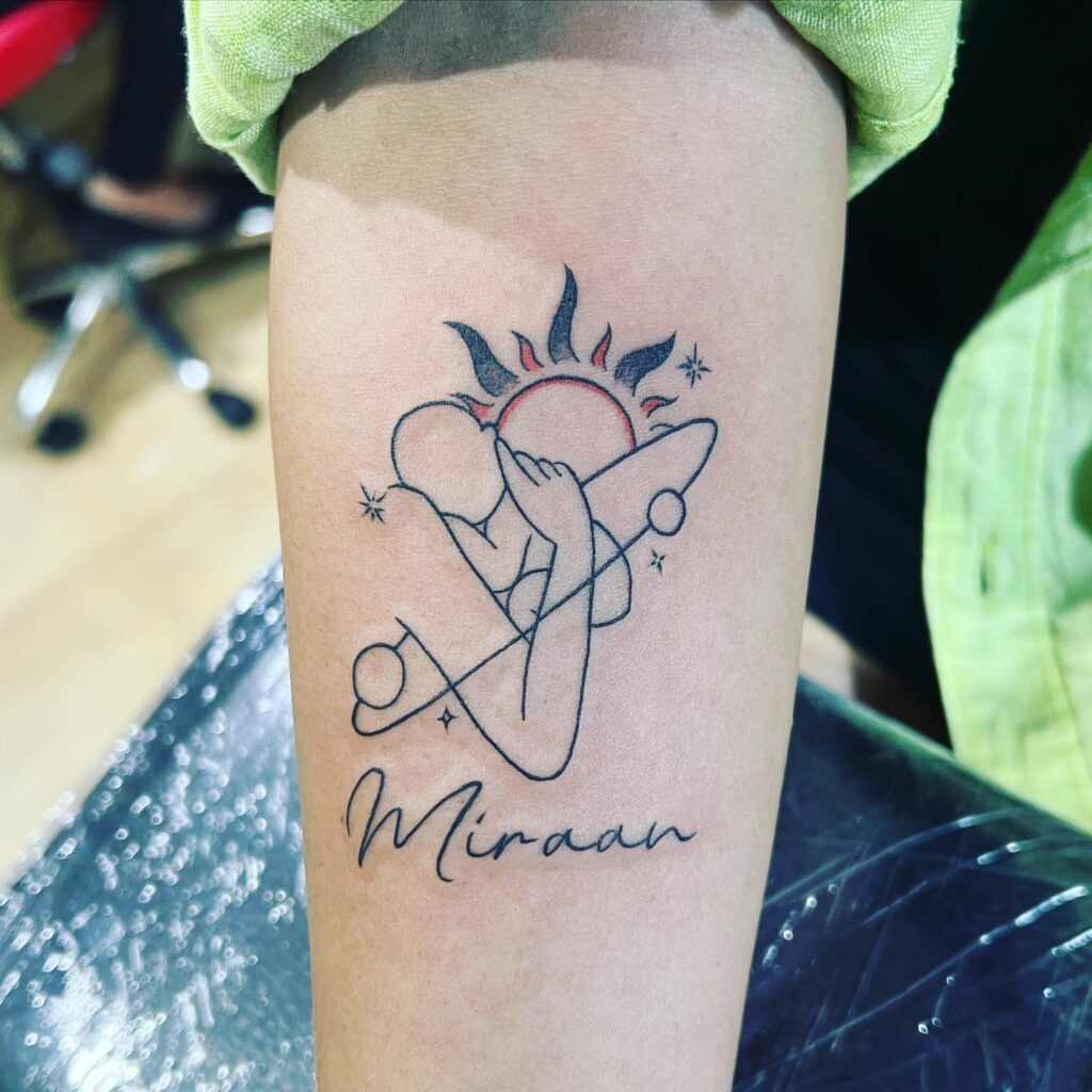 Mama Bear & Baby Bear Tattoo Design