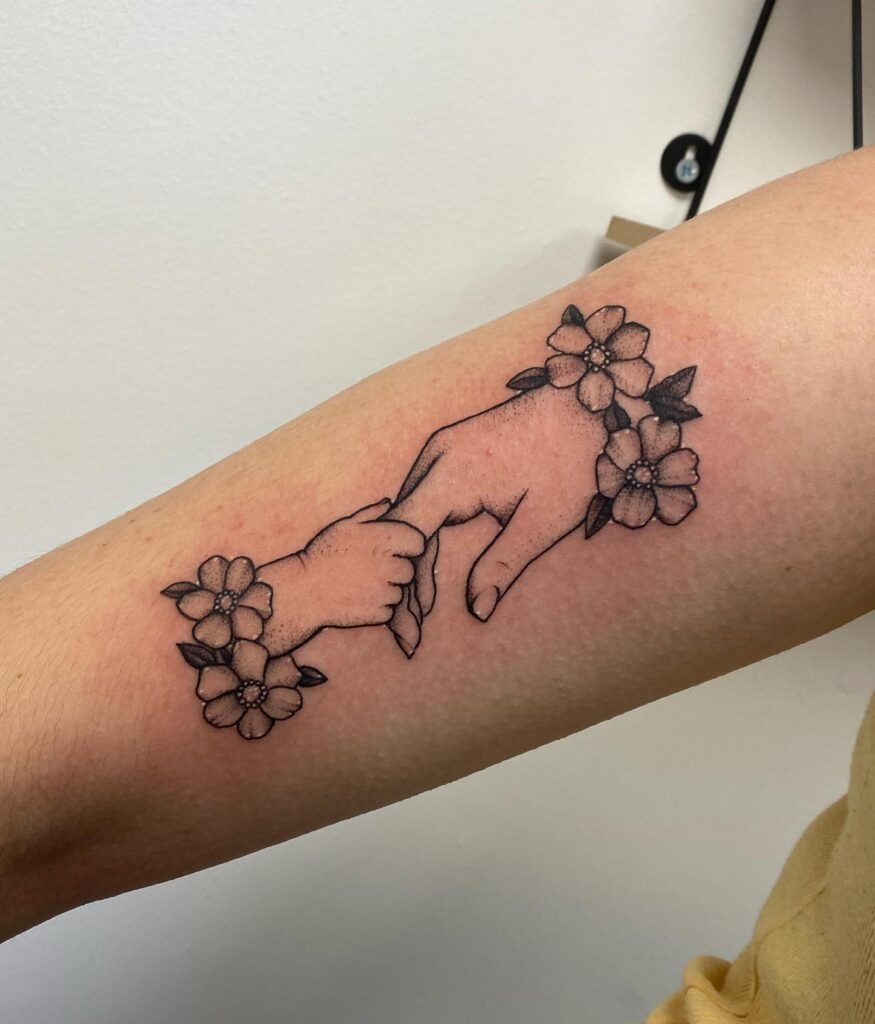 Minimalist Mother & Son Tattoo Ideas Tattoo Design