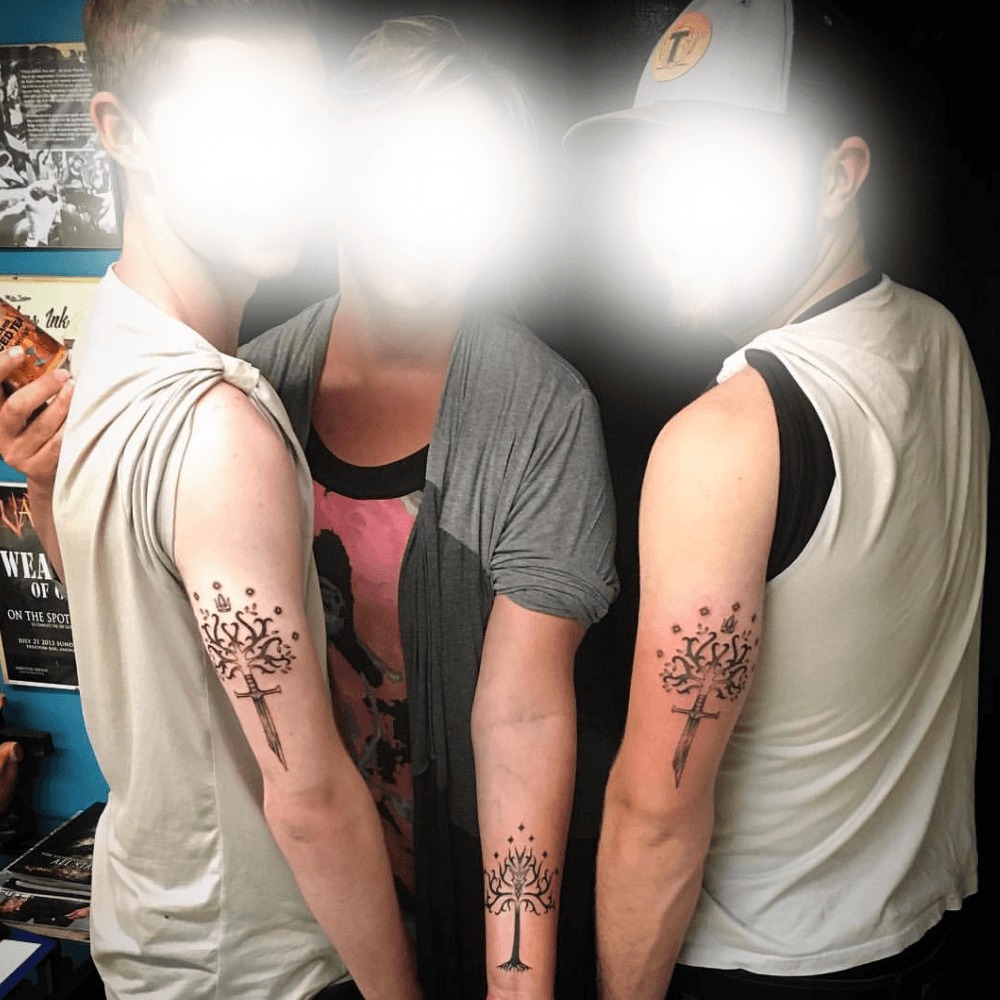 Pinky Promise with Words Tattoo Design