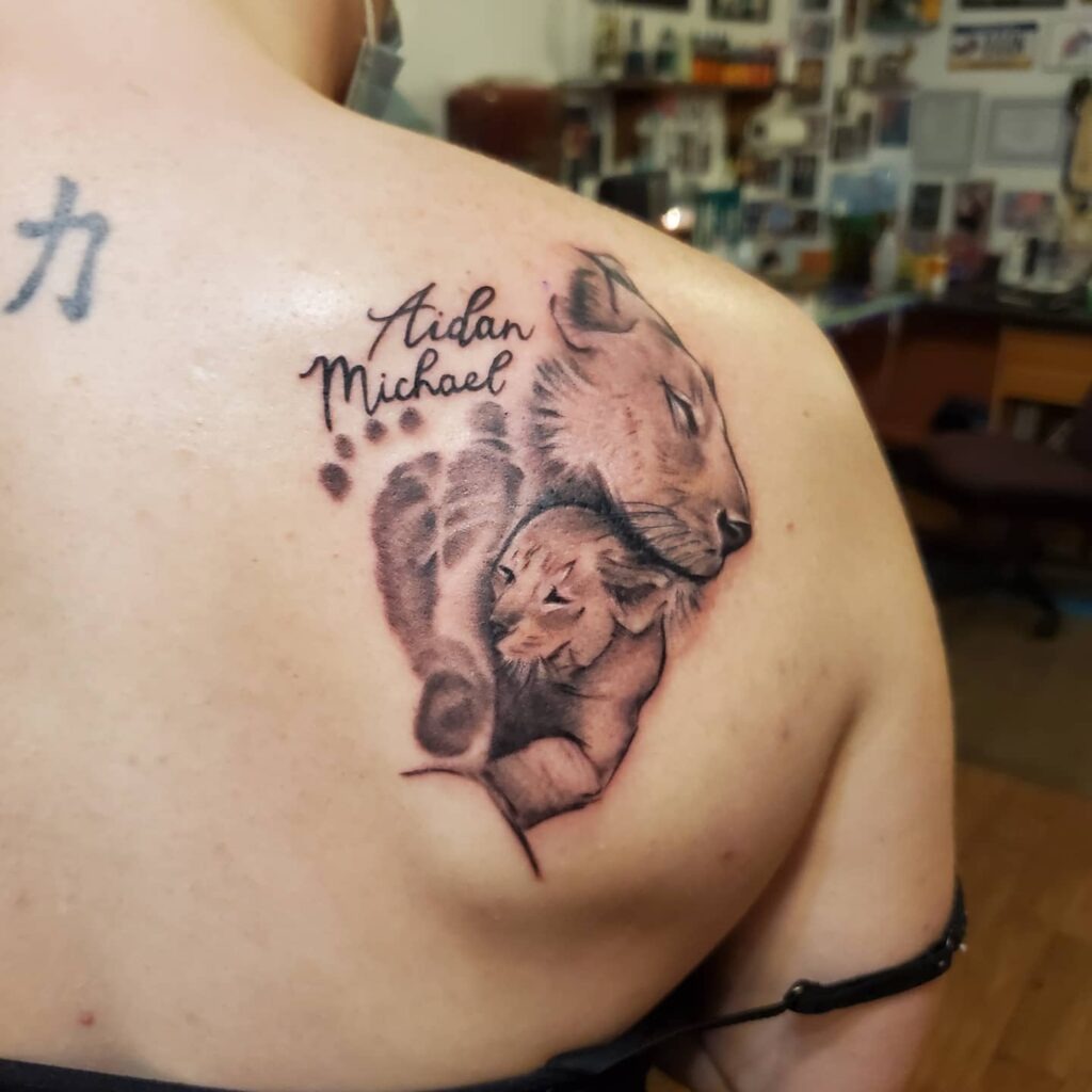 Unique Mother & Son Tattoos Tattoo Design