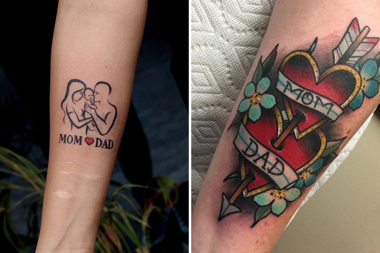 25+ Mom Dad Tattoo Ideas To Honor Your Parents Forever Featured Lookbook Collage