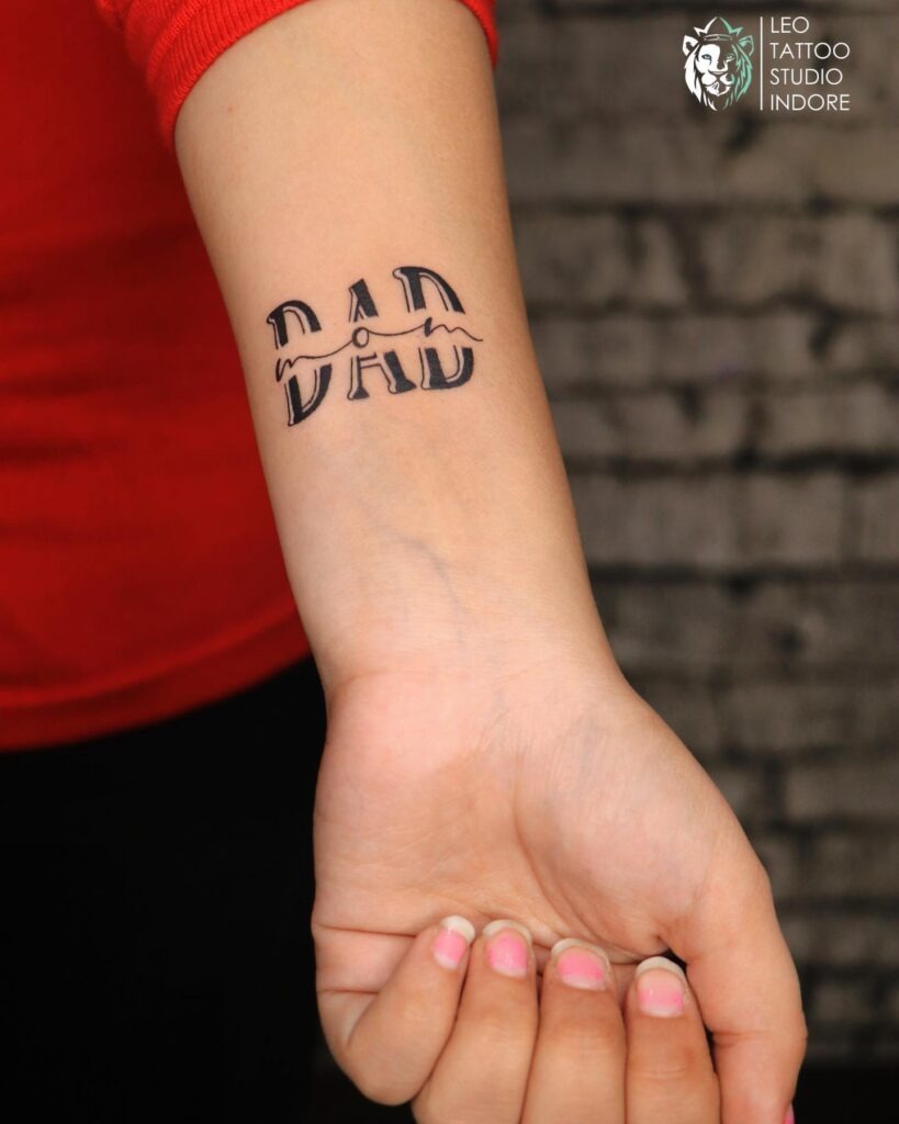 Sacred Heart-Inspired Mom Dad Tattoo Tattoo Design