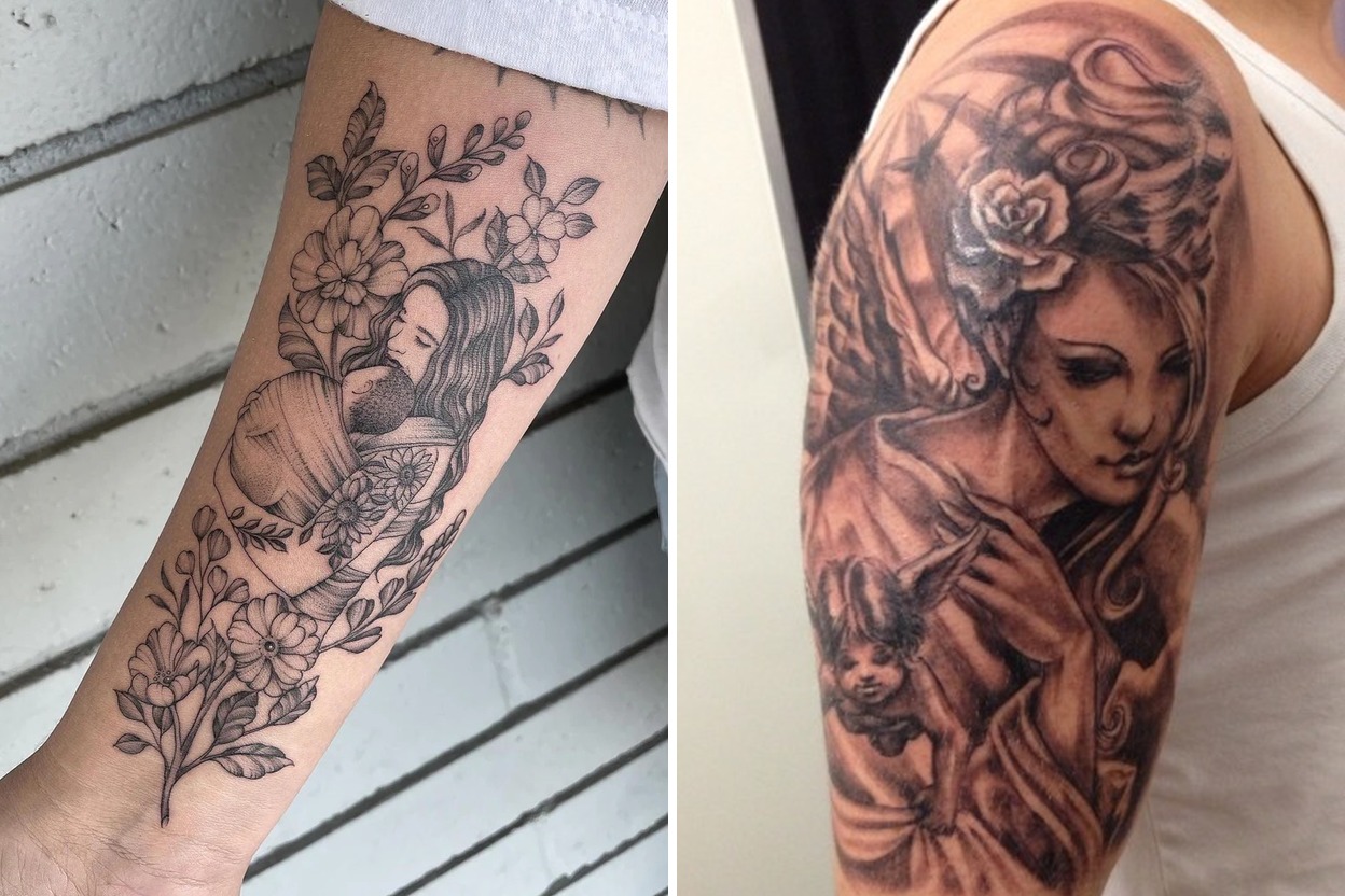 21 Inspiring Mom Sleeve Tattoo Ideas For Your Next Ink Featured Lookbook Collage