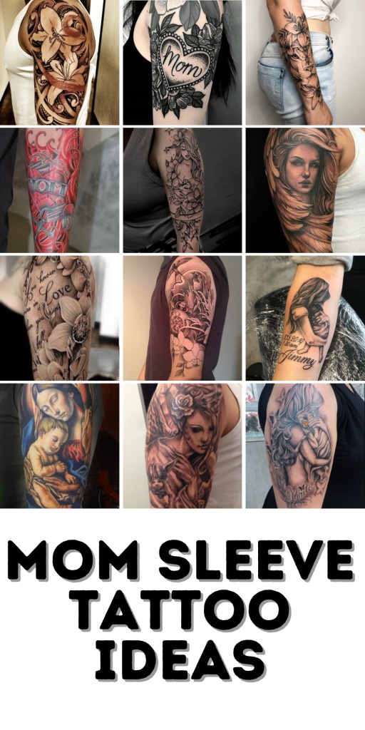 This striking tattoo features a lioness adorned with flowers, symbolizing strength and beauty.