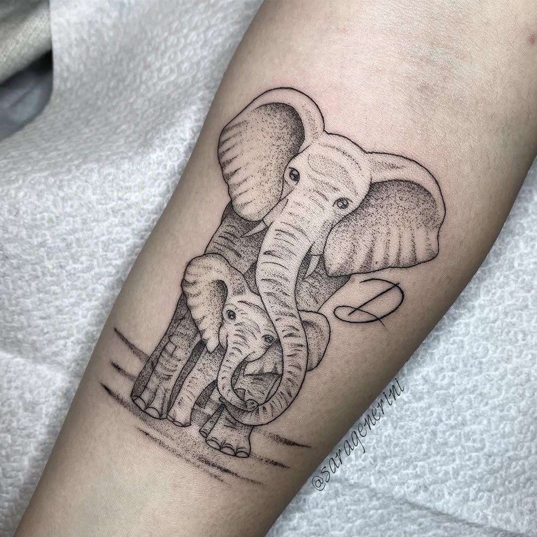 A symbol of maternal love and protection Tattoo Design