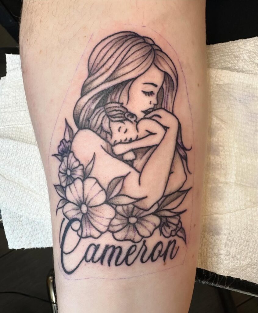 Loving Mother’s Embrace Tattoo Tattoo Design