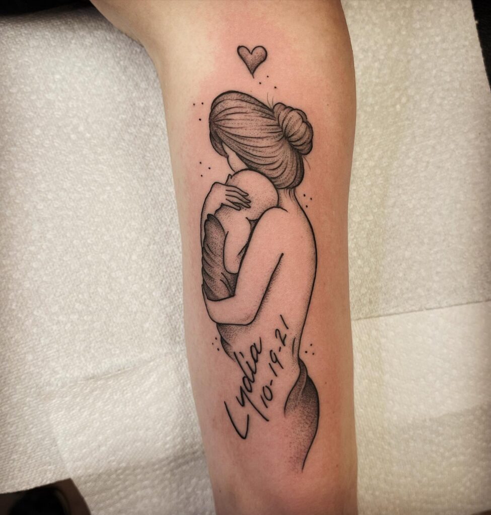 Mother’s Loving Embrace Tattoo Tattoo Design