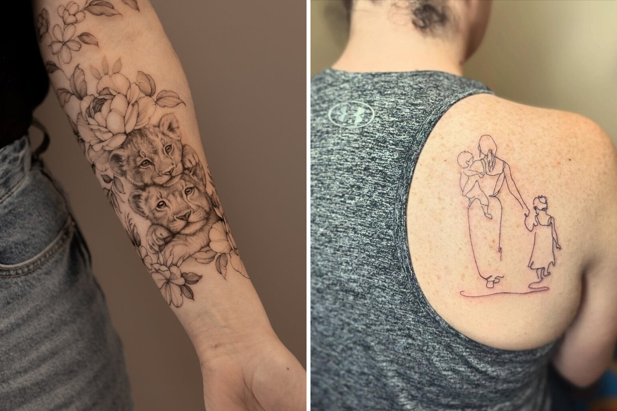 32+ Mommy Tattoo Ideas & Inspiration Featured Lookbook Collage
