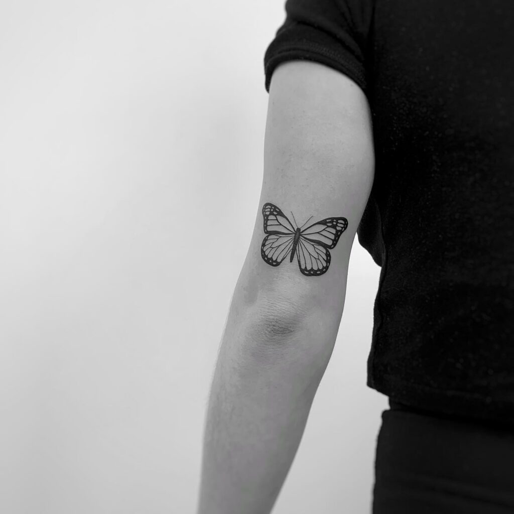 Monarch Butterfly Tattoo on Arm Tattoo Design