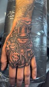 Monopoly Man with Lucky Numbers Tattoo Design