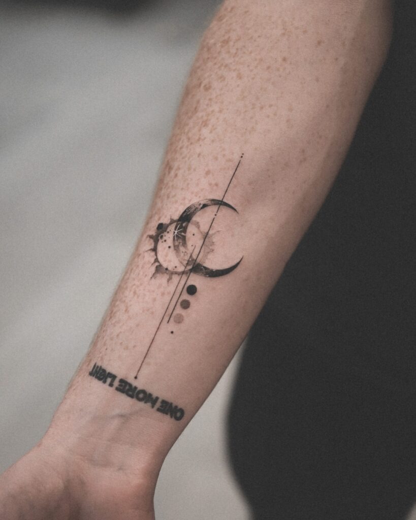 Eclipse Crescent Moon Tattoo Tattoo Design