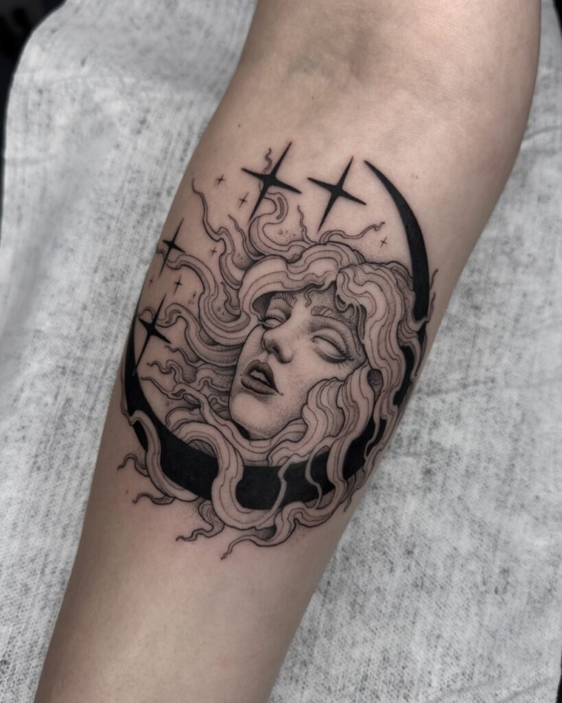 Moon Goddess Tattoo Tattoo Design