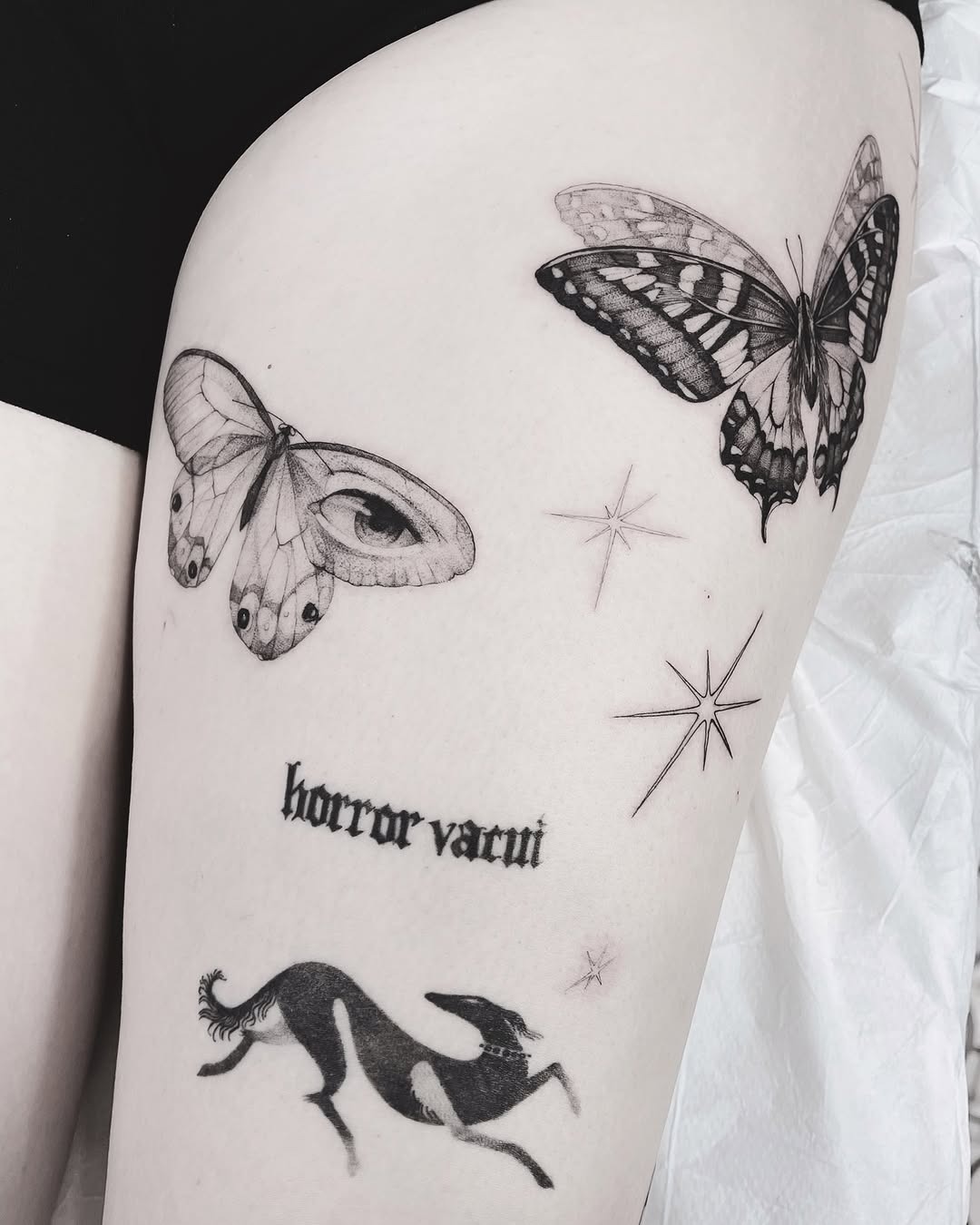 Intricate Moth and Creature Tattoos on Skin Tattoo Design