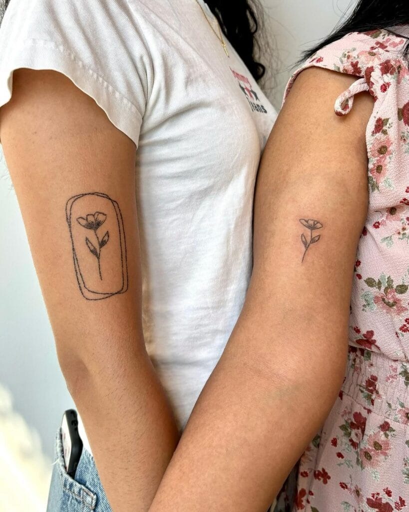 Blossoming Bond Tattoo Design