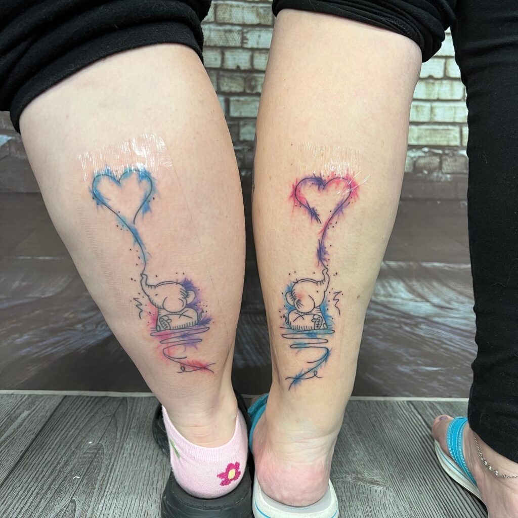 Butterfly Wings Mother-Daughters Tattoo Tattoo Design