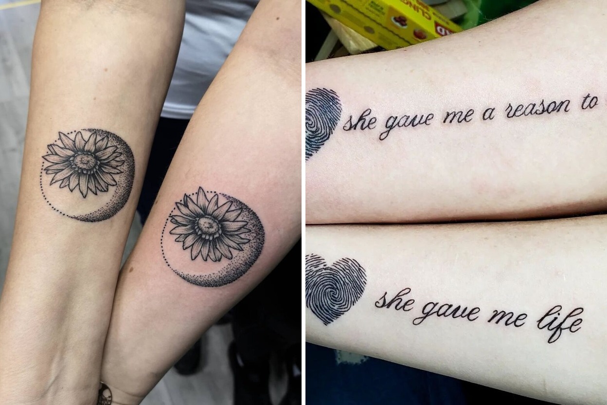70+ Mother and Daughter Tattoo Ideas To Celebrate An Unbreakable Bond Featured Lookbook Collage