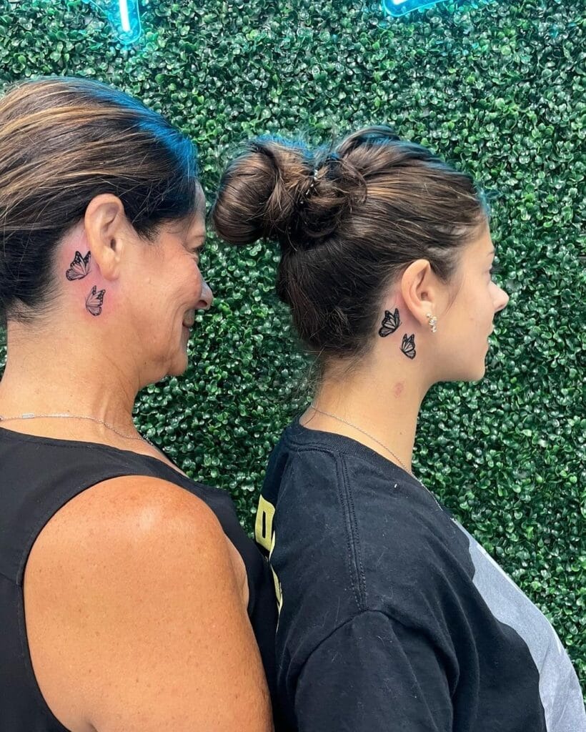 Matching Bouquet Mother-Daughter Tattoo Tattoo Design