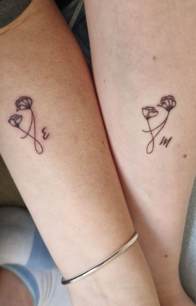 You Are My Sunshine Radiant Burst Mother-Daughter Tattoo Tattoo Design