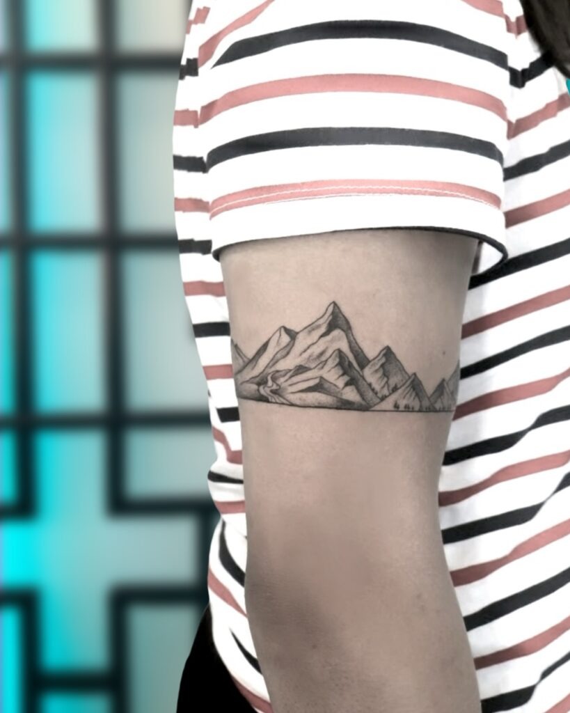 Mountain Band Tattoo Tattoo Design