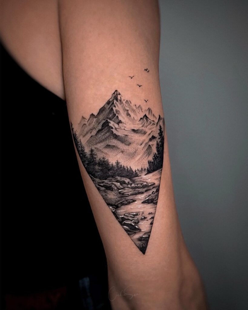 Mountain Stream Tattoo Tattoo Design