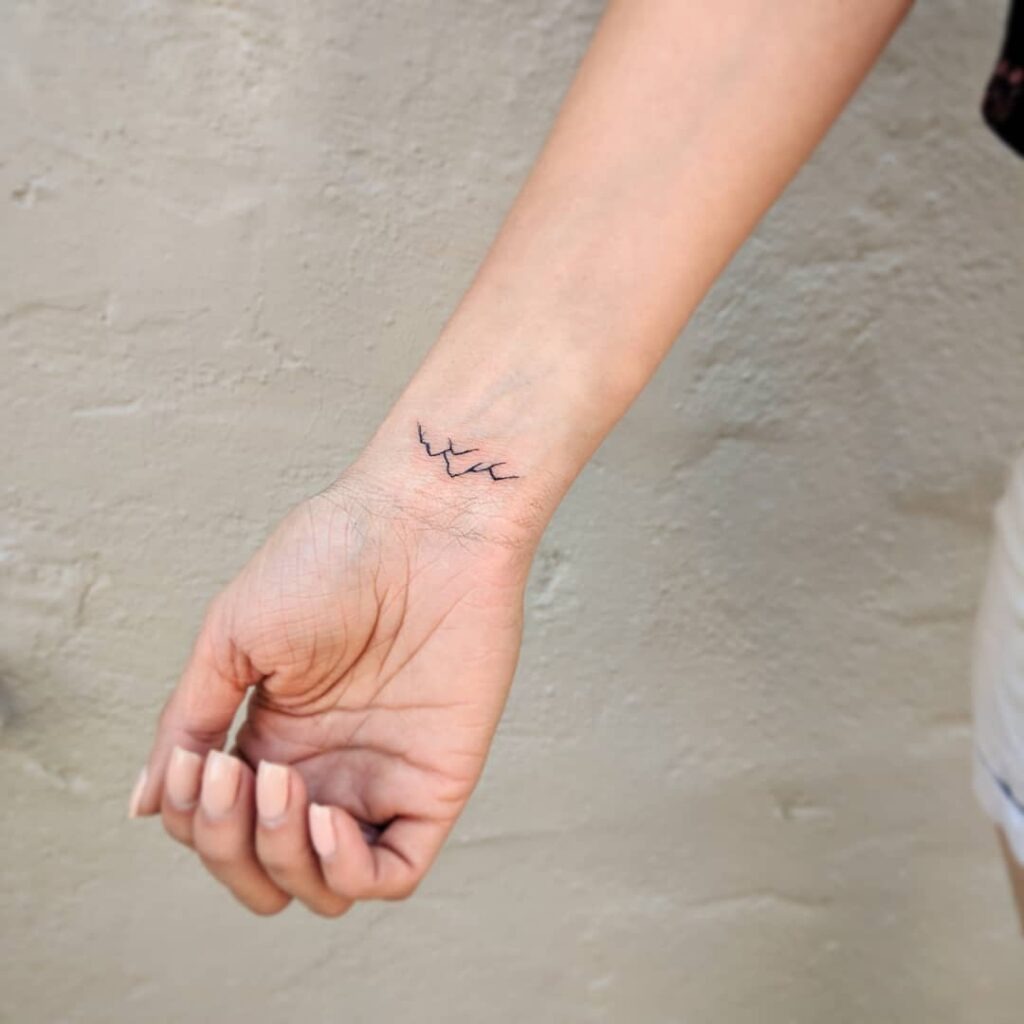 Tiny Mountain Wrist Tattoo Tattoo Design