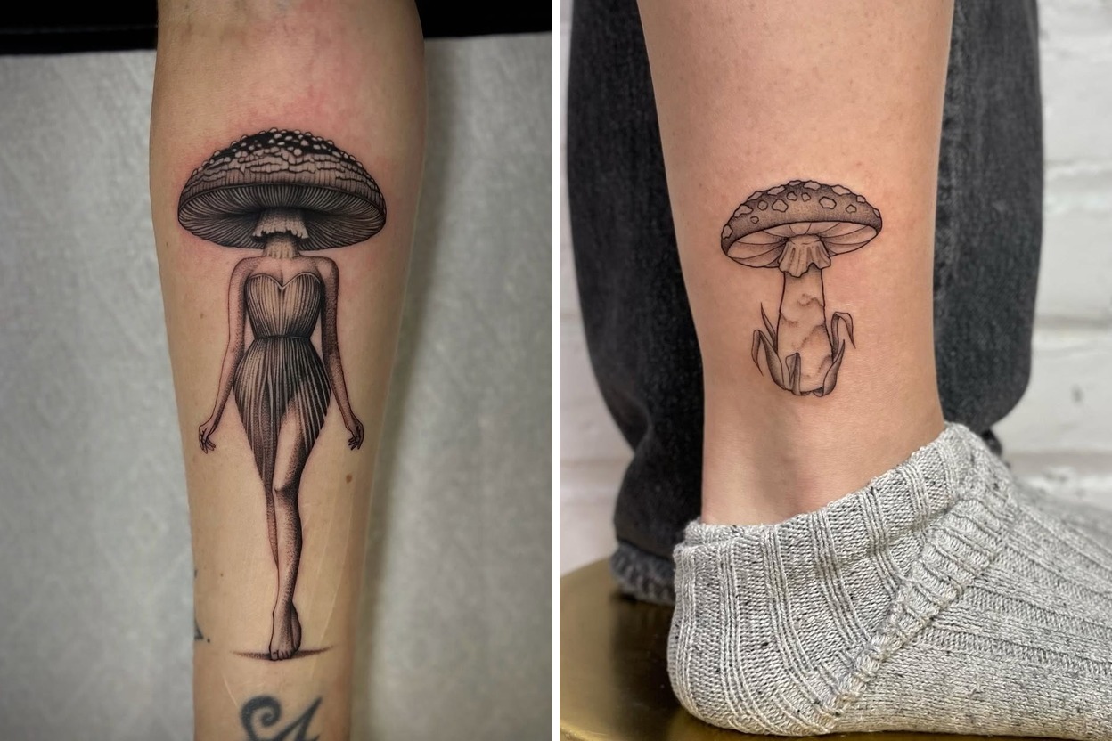 33 Inspiring Mushroom Tattoo Ideas For Your Next Ink Featured Lookbook Collage