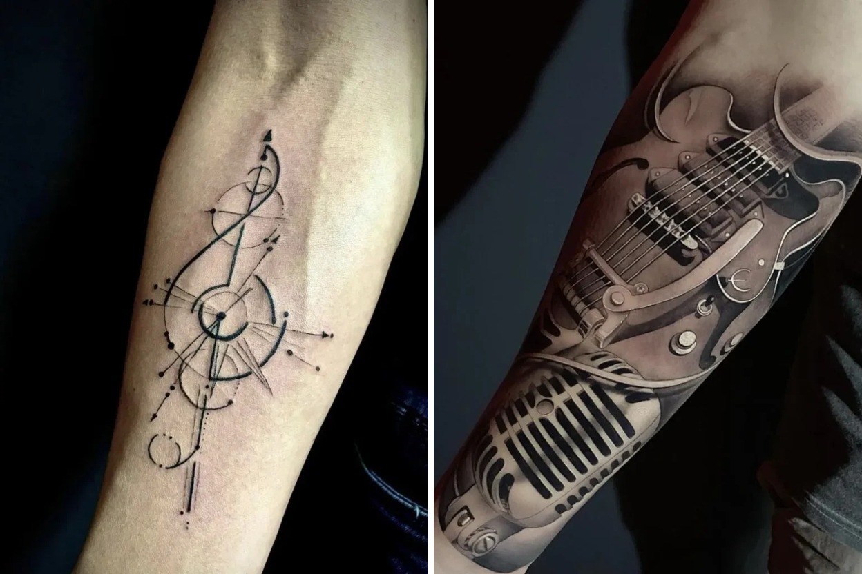 32+ Music Inspired Tattoo Ideas & Inspiration Featured Lookbook Collage