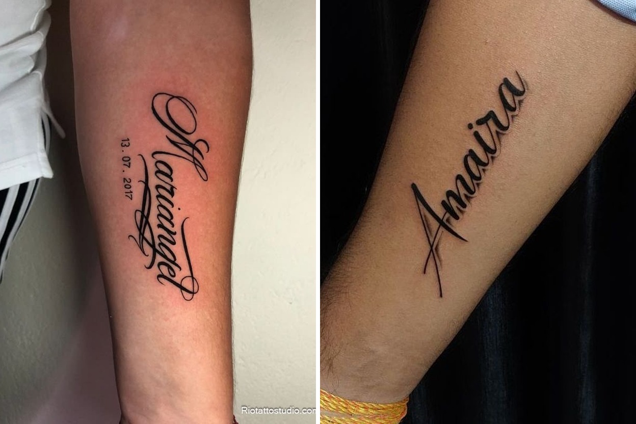 27+ Name Tattoo Ideas That Make Personal Stories Beautifully Permanent Featured Lookbook Collage
