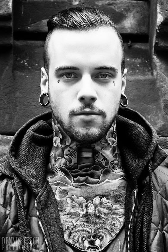 A Full Coverage Floral Neck Tattoo Design Tattoo Design