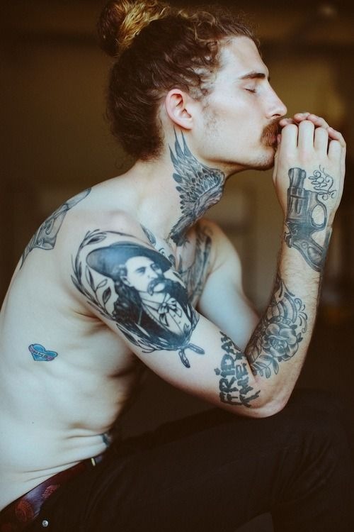 A Neck Tattoo Takes Flight Tattoo Design