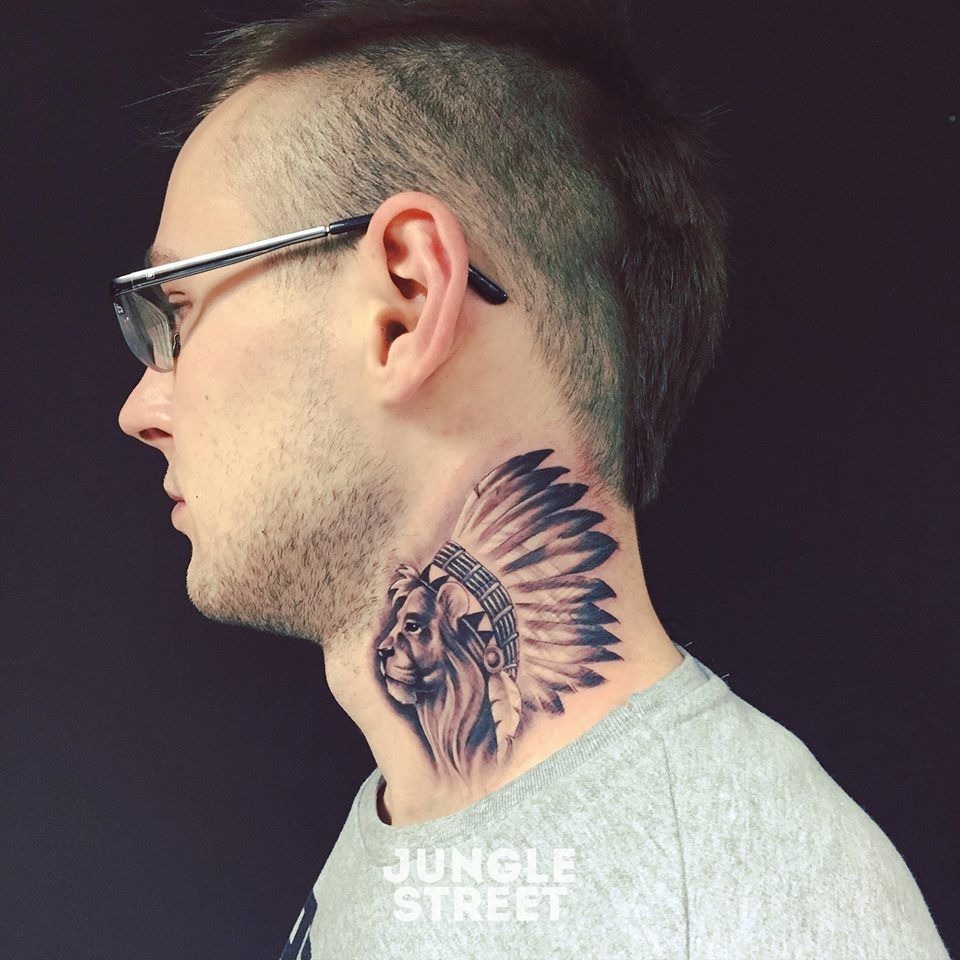 New Meaning to Spirit Animal Neck Tattoo Tattoo Design