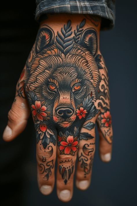 The Bear Guardian: Strength and Wild Beauty Tattoo Design