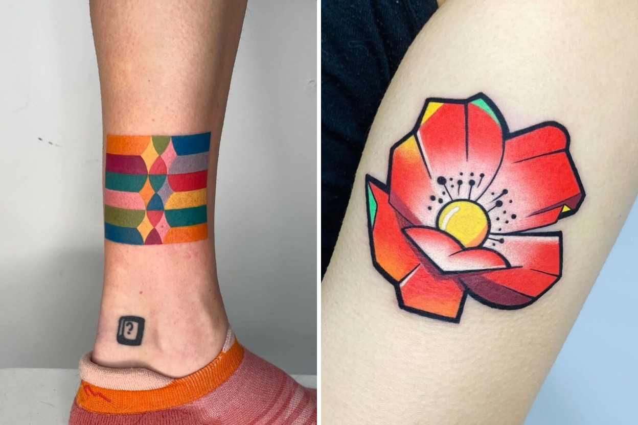59+ New School Tattoo Ideas For Expressive Body Art Featured Lookbook Collage