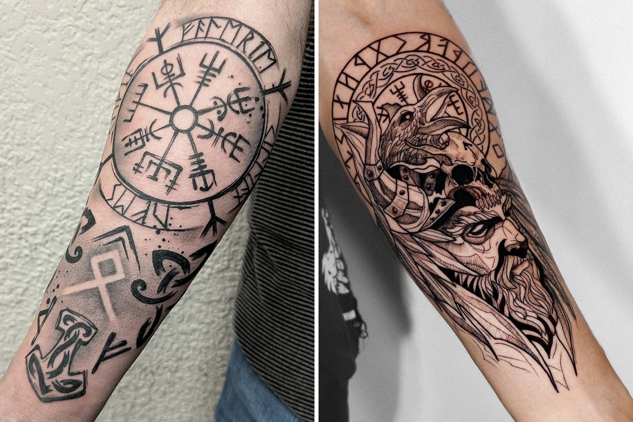 16+ Nordic Tattoo Ideas That Make a Bold Artistic Statement Featured Lookbook Collage