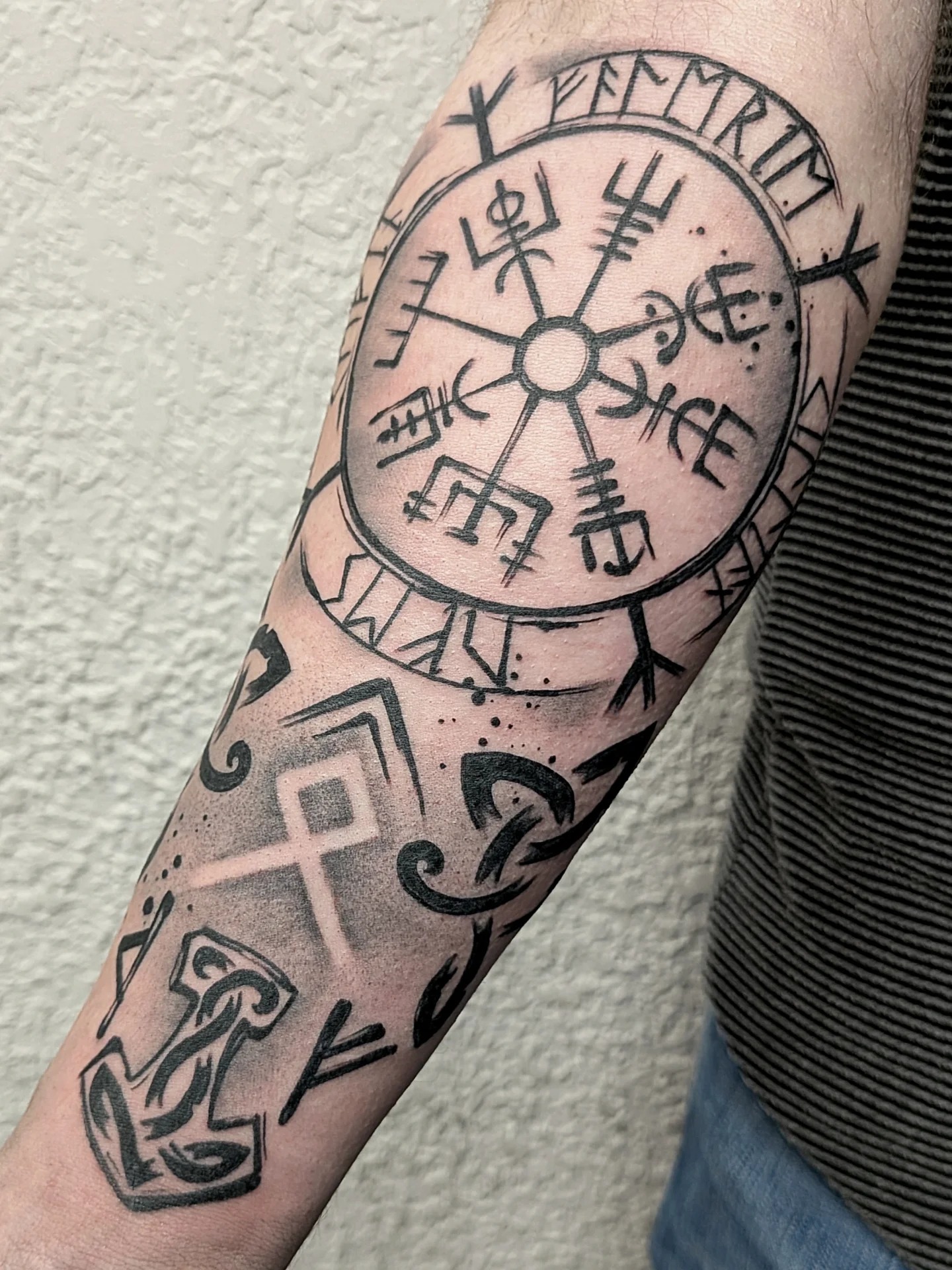 Vegvisir Compass Nordic Tattoo Tattoo Design