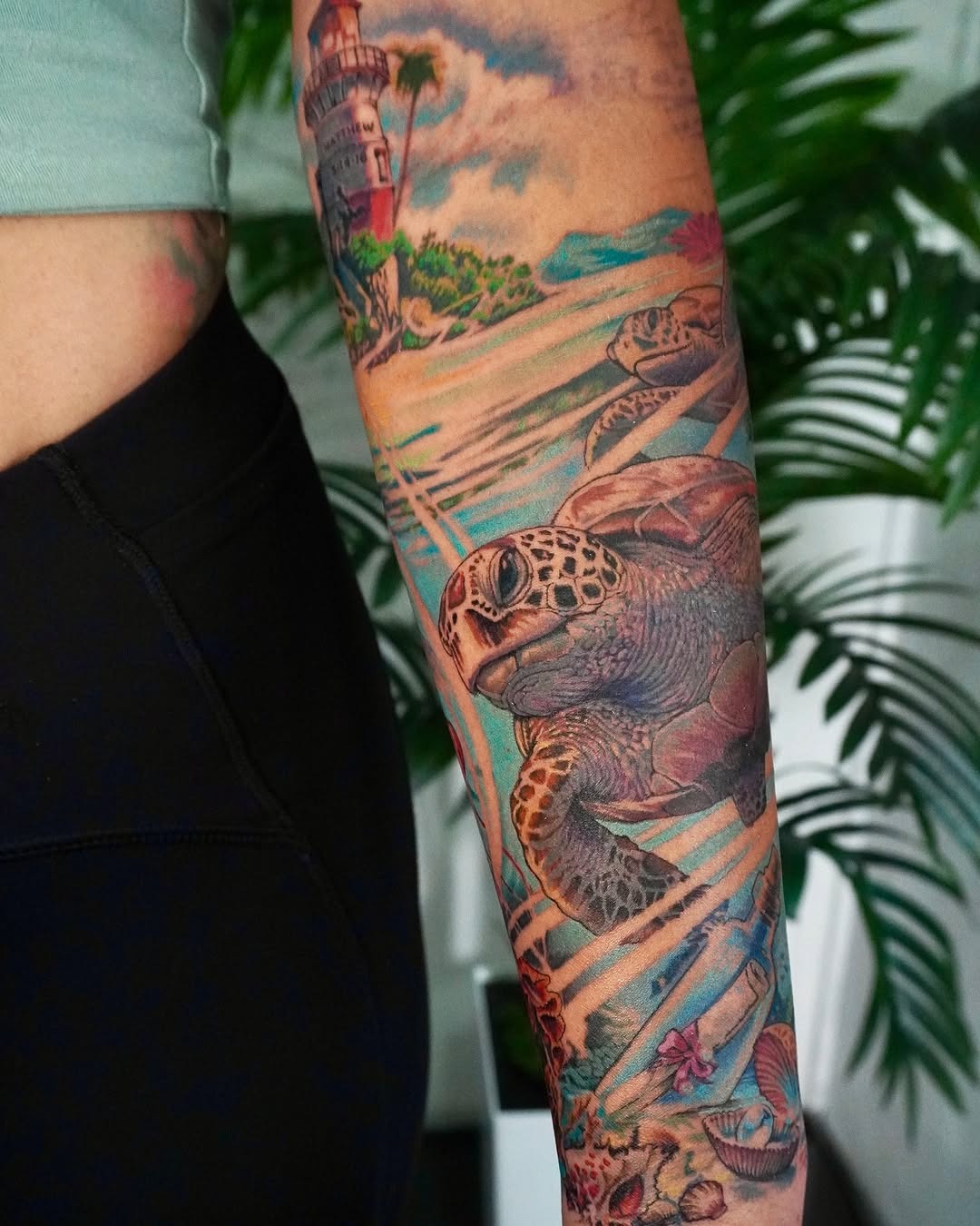Intricate turtle tattoo capturing ocean vibes Tattoo Design