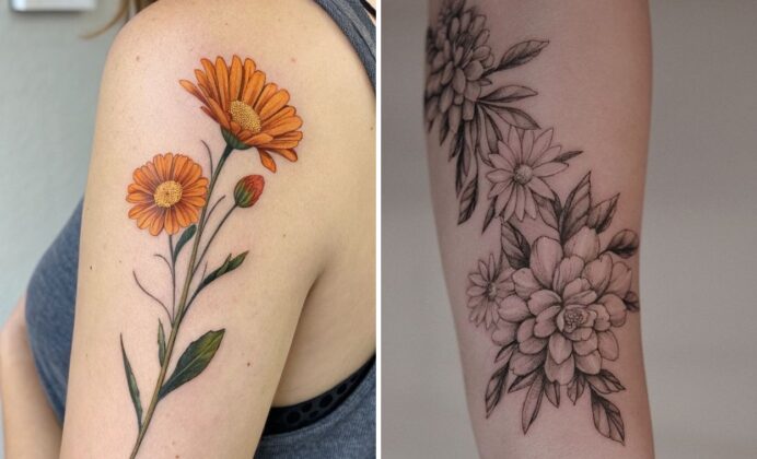 33+ October Birth Flower Tattoo Ideas & Inspiration