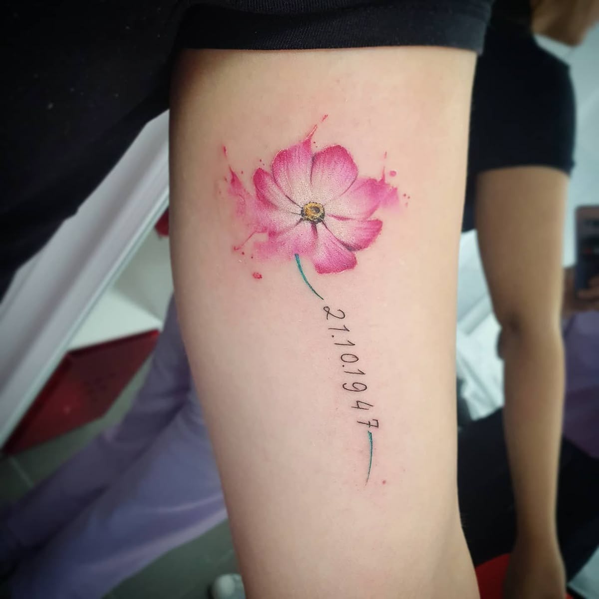 Golden October Bloom Tattoo Tattoo Design