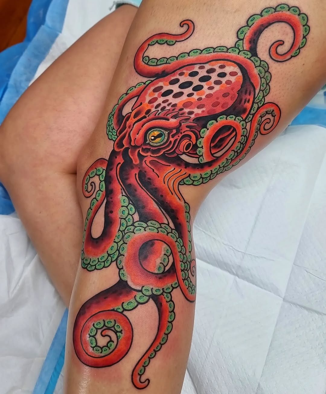 Vibrant octopus tattoo showcasing artistic details Tattoo Design