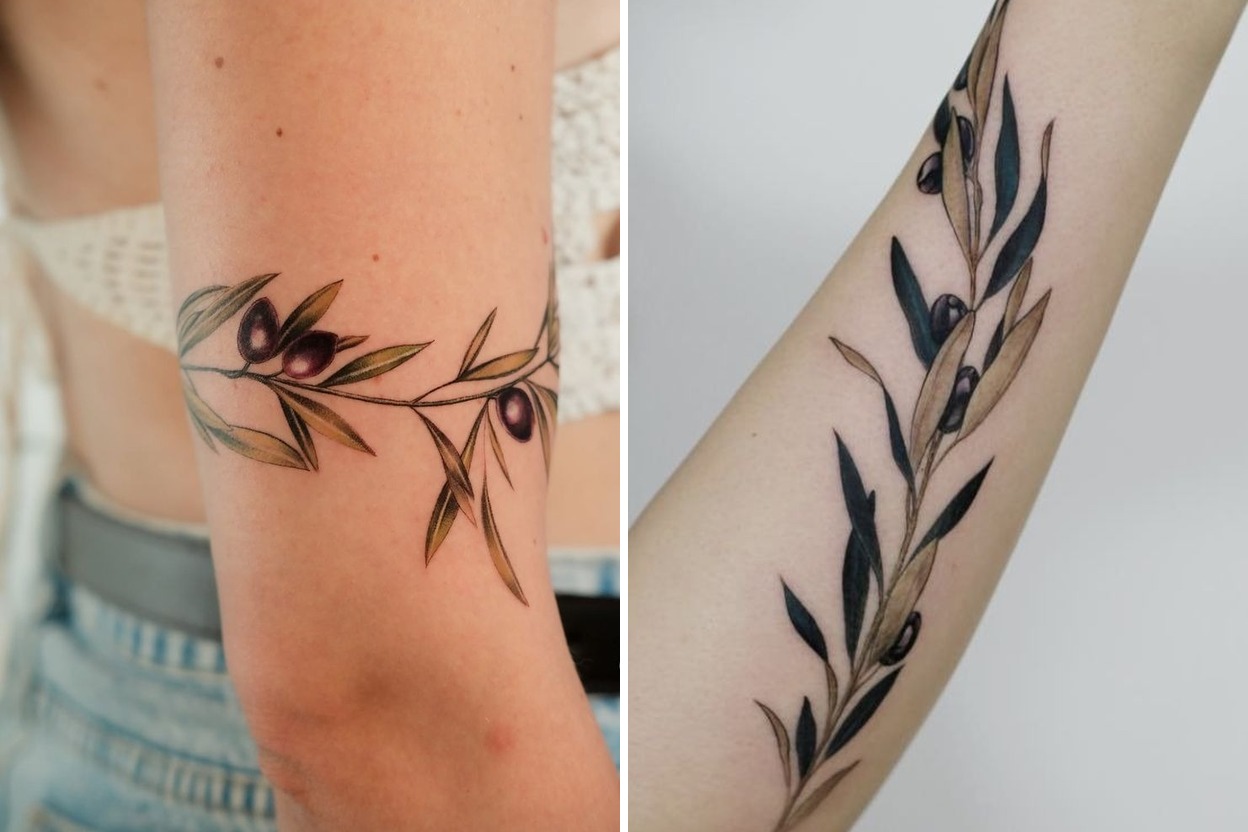 26 Olive Branch Tattoo Ideas That Feel Timeless Meaningful And Beautifully Modern Featured Lookbook Collage