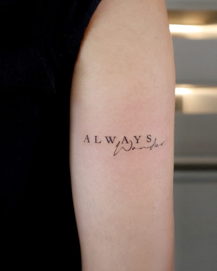Elegant tattoo embodying a spirit of exploration Tattoo Design