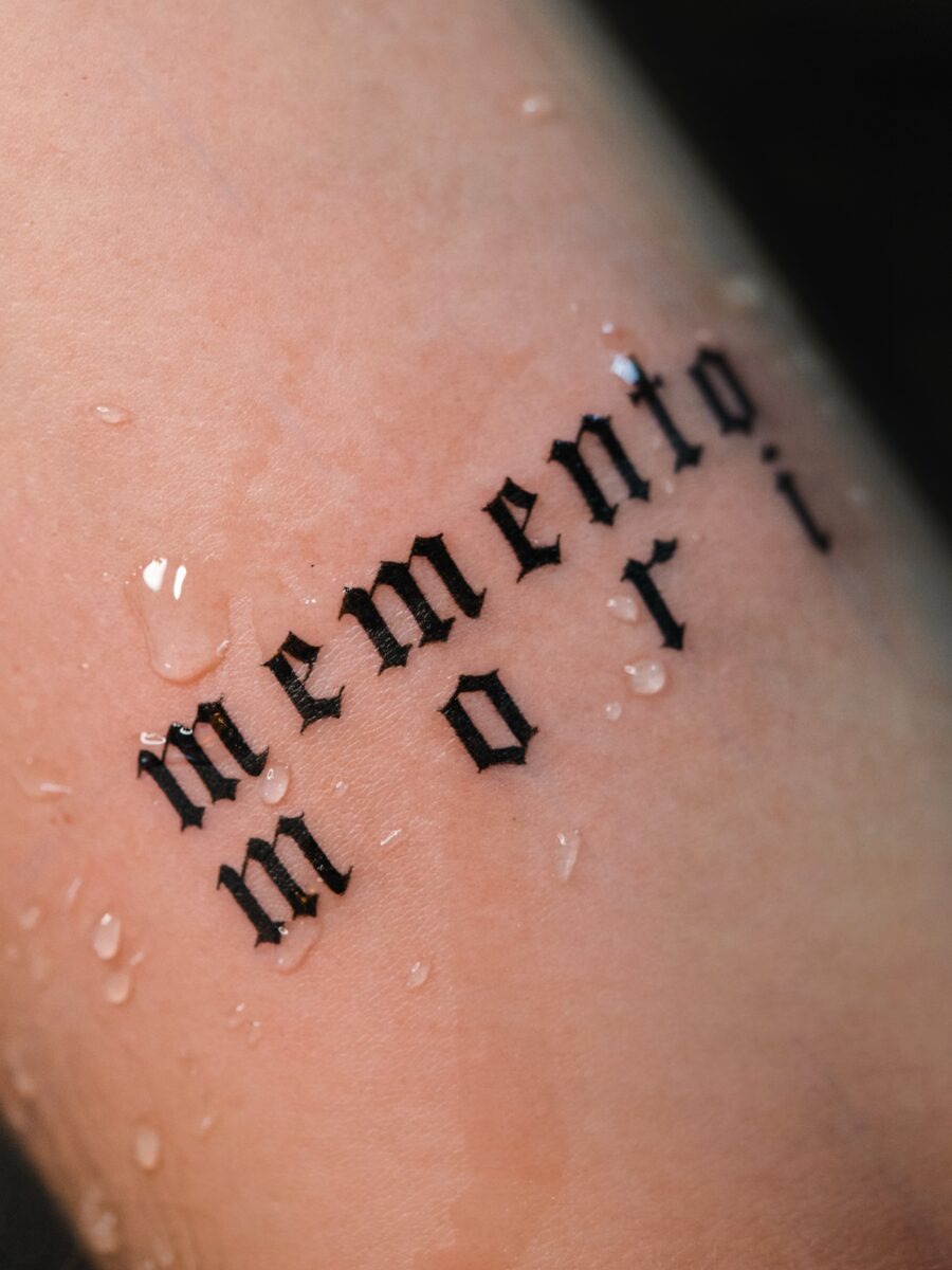 Memento Mori: A Reminder of Mortality Tattoo Design